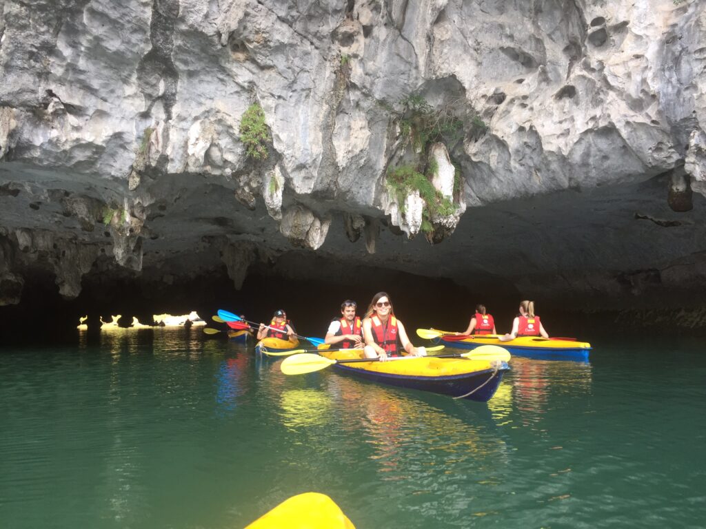 Kayaking in Bai Tu Long Bay