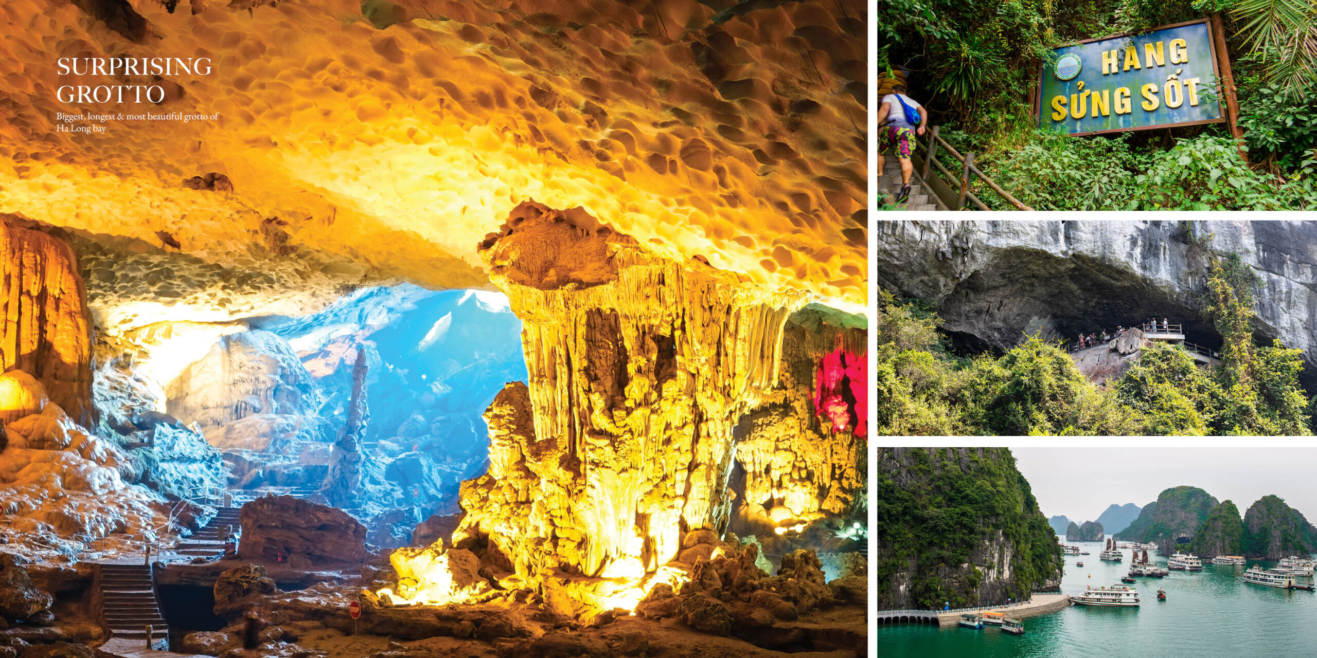 Supprising Cave Ha Long Bay