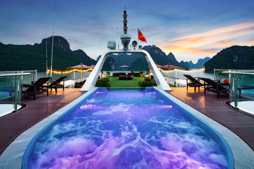 Jacuzzi Pool on Luxury Cycad Cruise