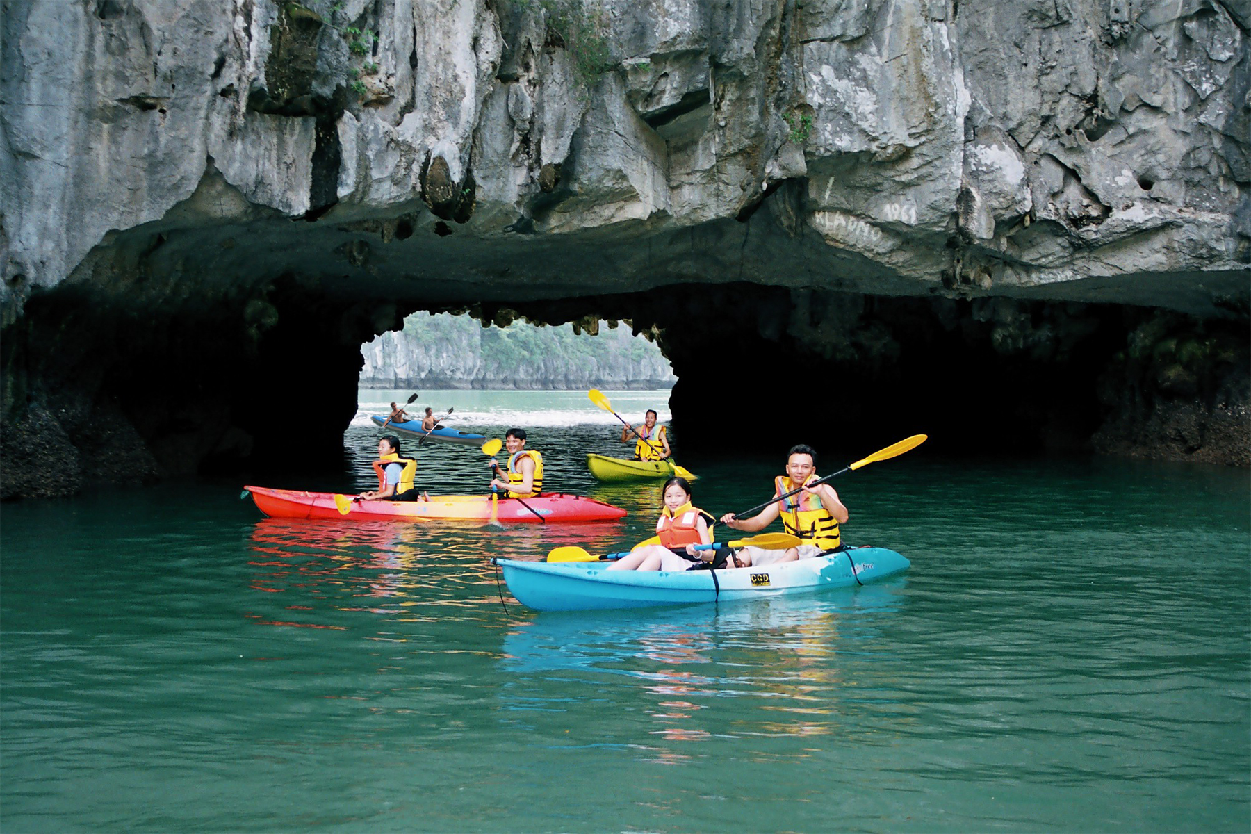 Kayaking in Bright Cave