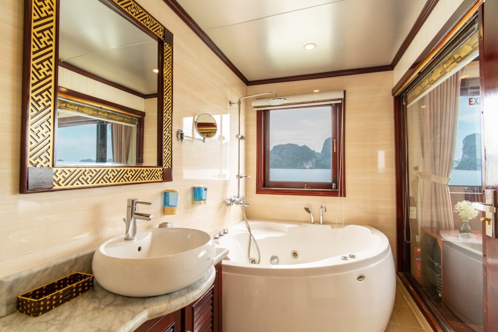 Comfortable bathroom - Halong Bay Cruise
