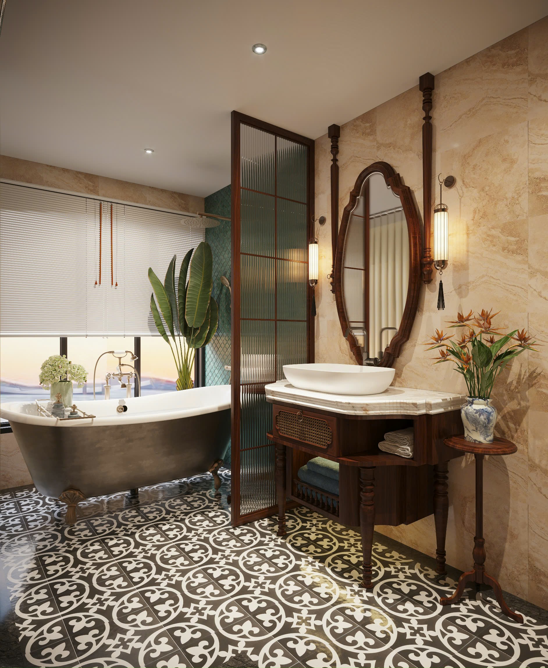 Bathroom Cycad Luxury Cruise Bai Tu Long Bay