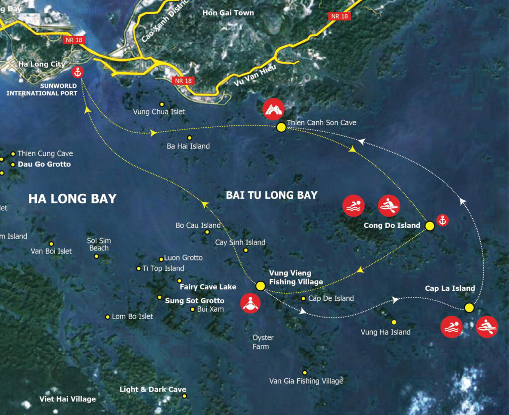 Bai Tu Long Cycad Cruise Route